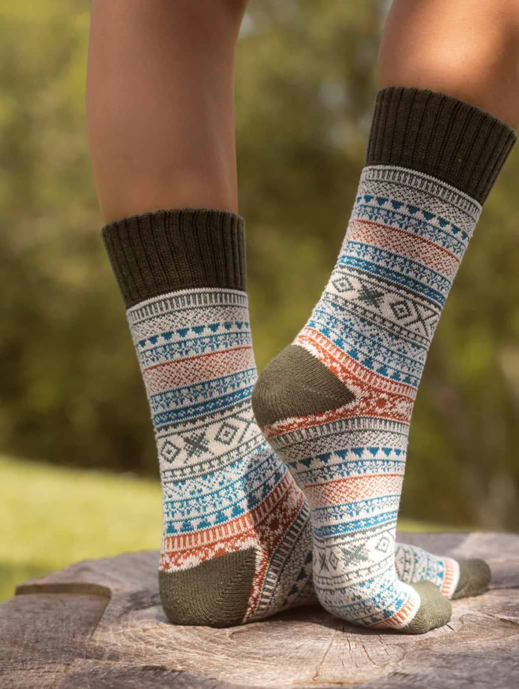 Nordic Arne Merino Wool Sock Green