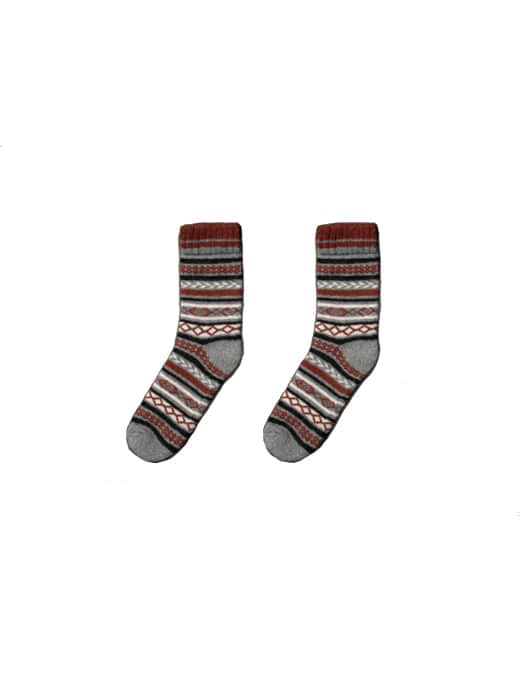 Nordic Bjorn Merino Wool Sock Red 