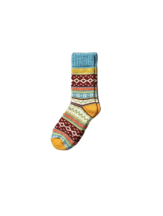 Nordic Ida Merino Wool Sock Cyan