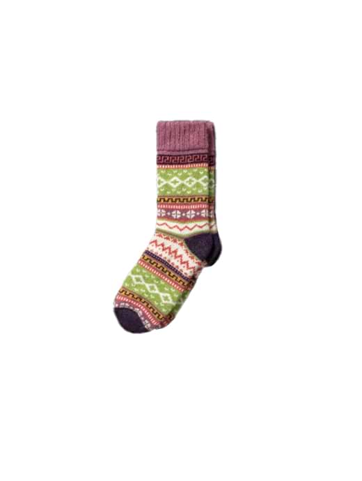 Nordic Ida Merino Wool Sock Purple