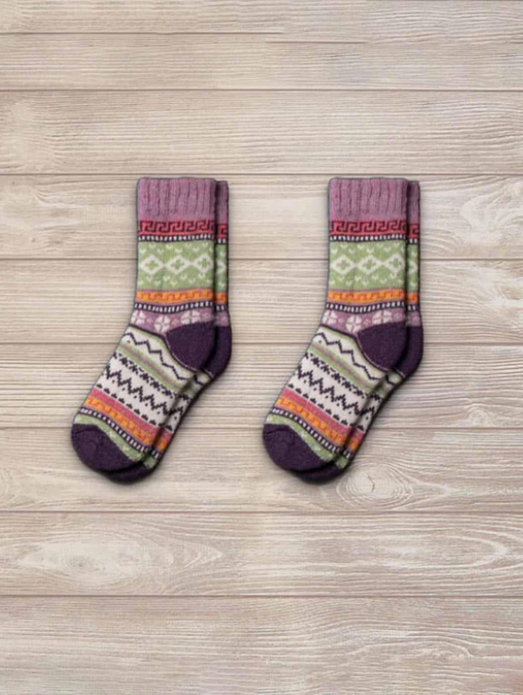 Nordic Socks Kids Ida Wool Sock Purple