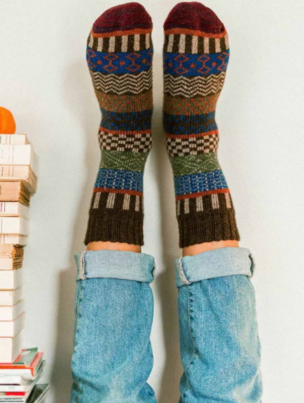Nordic Svea Merino Wool Sock Brown 