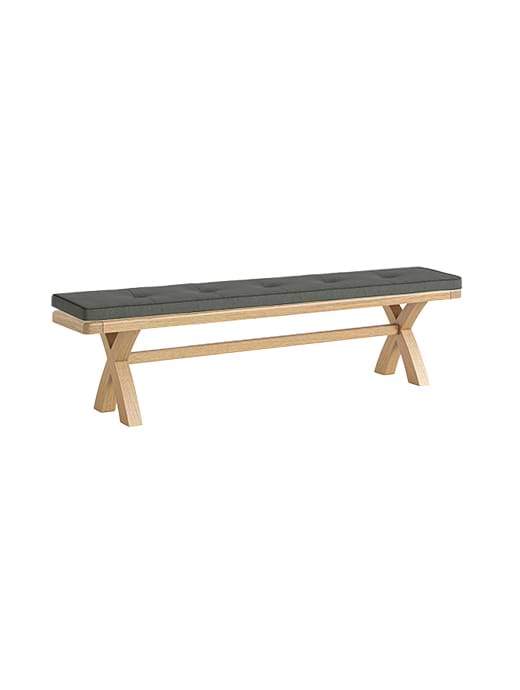 Normandy Cushion for Cross Bench Charcoal