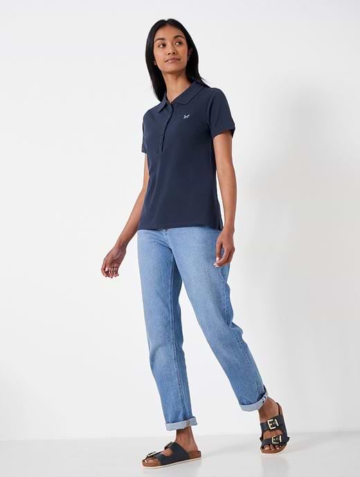 Crew Clothing Women's Classic Polo Navy
