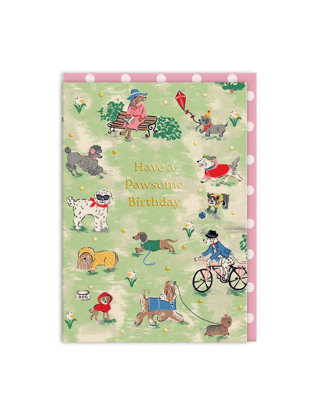 Ohh Deer Cath Kidston Park Dogs Birthday Card