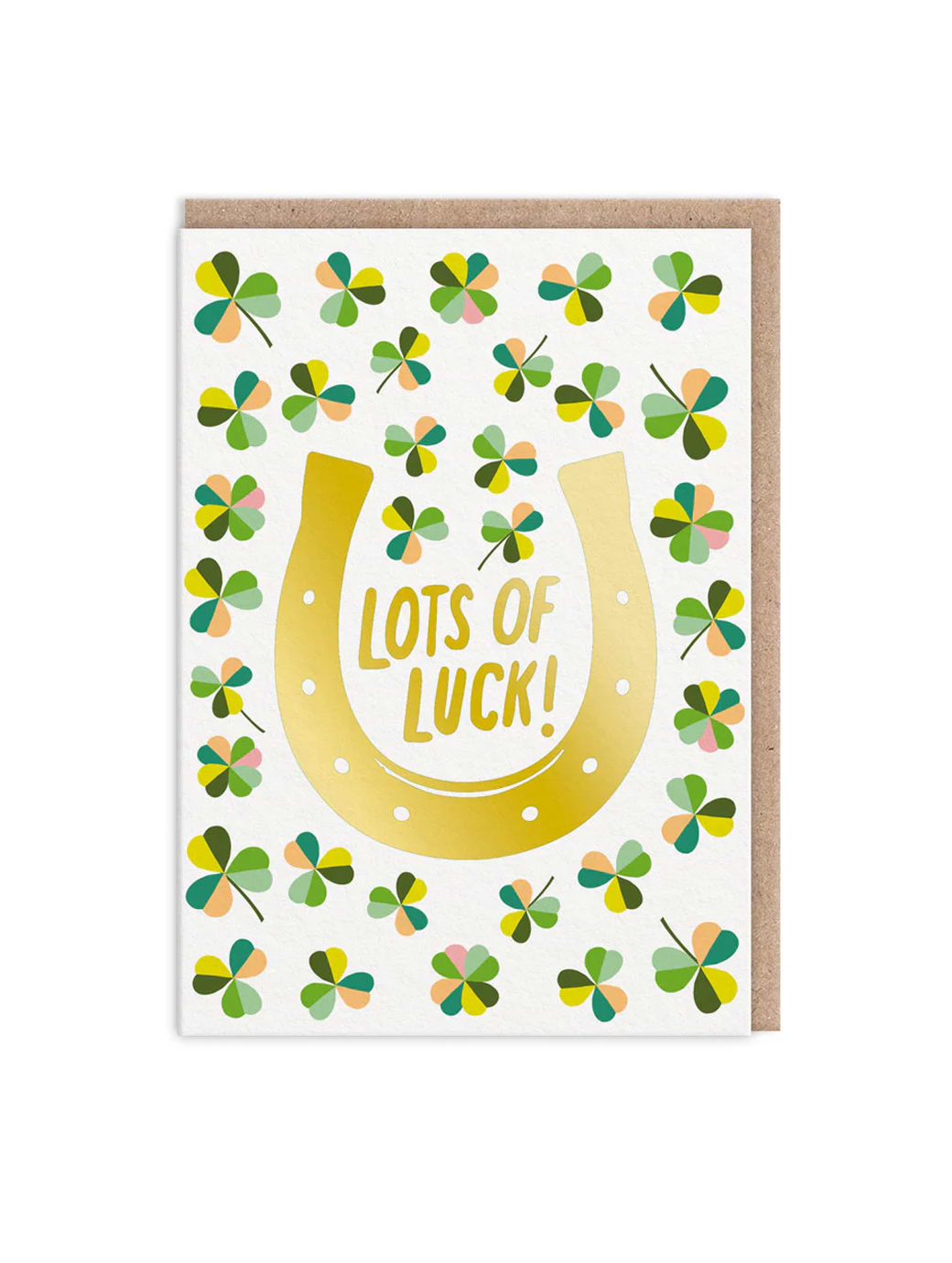 Ohh Deer Lot's Of Luck Horseshoe Good Luck Card