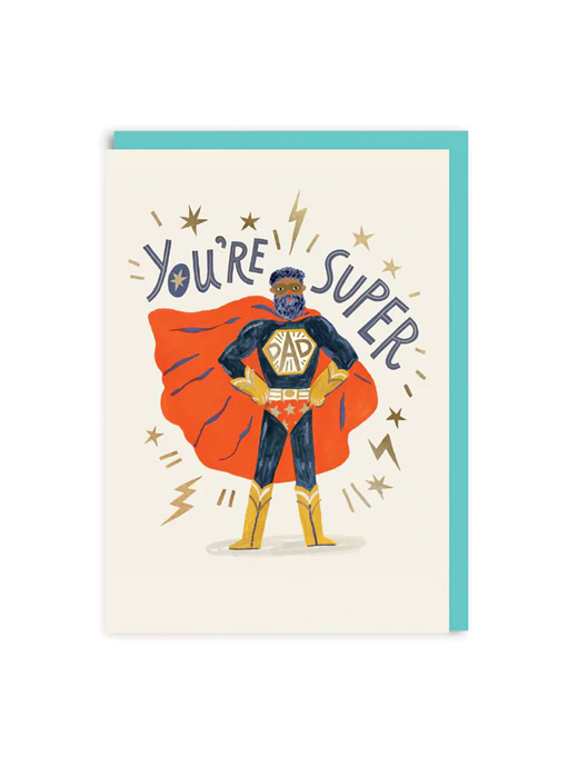 Ohh Deer Super Dad Greeting Card