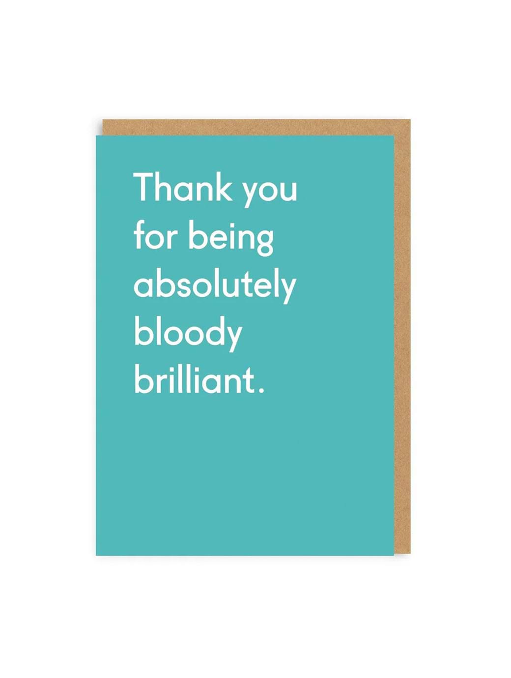 Ohh Deer Thank You Being Bloody Brilliant Greeting Card