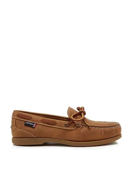 Chatham Women's Olivia G2 Slip On Deck Shoe Walnut