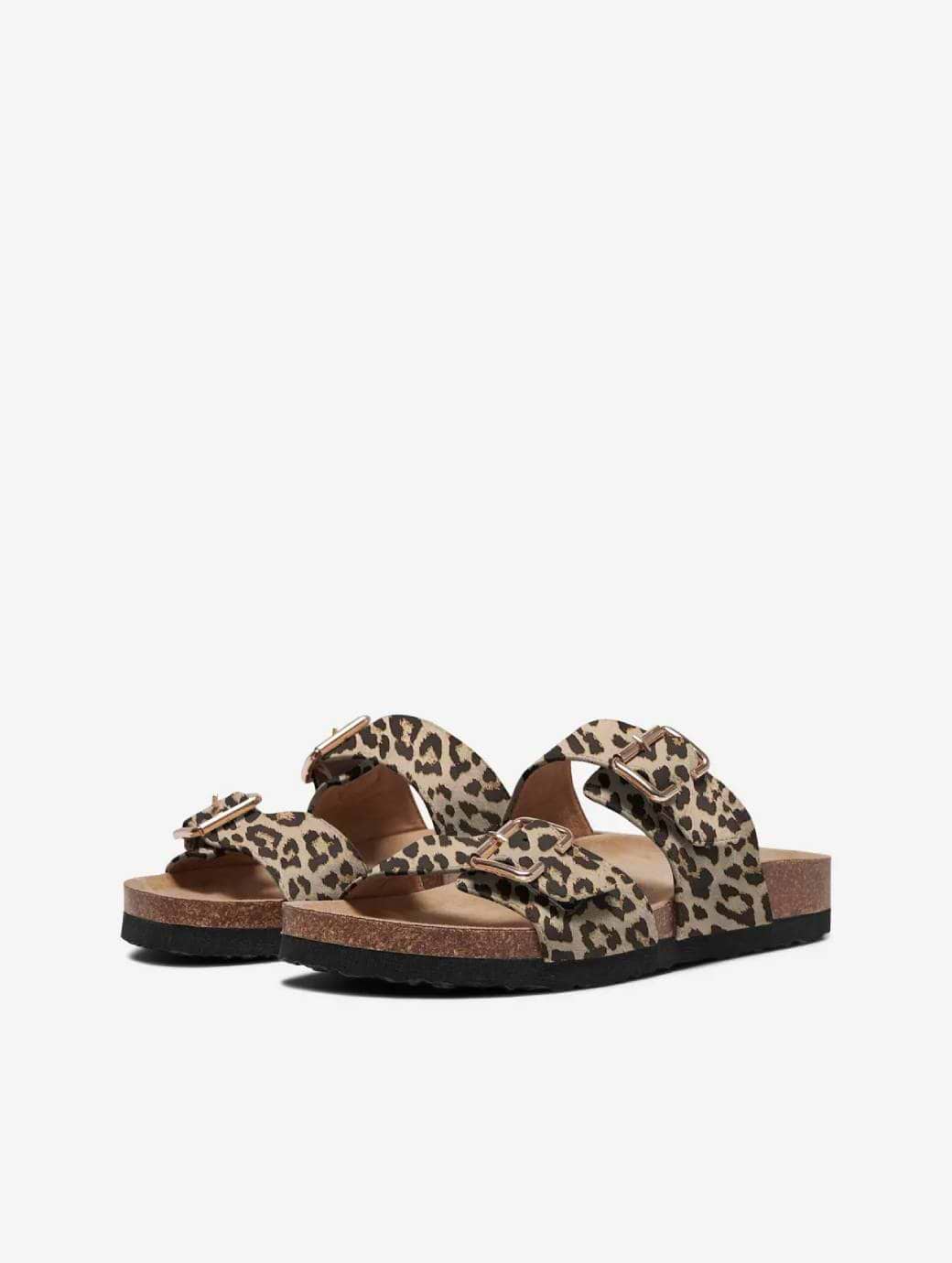 Only Women's Maxi 13 Leo Strap Buckle Sandal Beige
