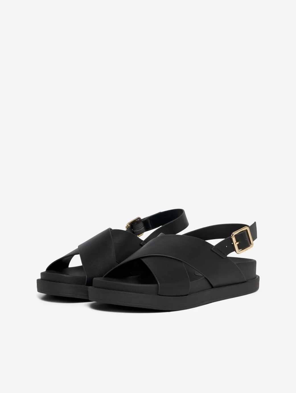 Only Women's Minnie 2 PU Slingback Sandal Black