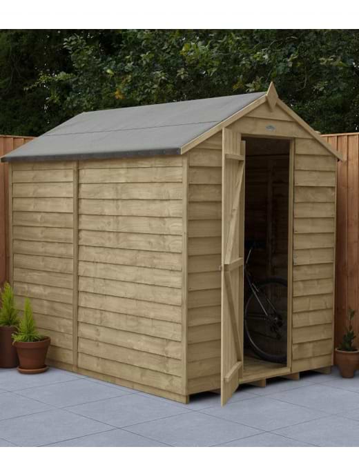 Forest Garden 4LIFE Apex Shed 5x7 - Single Door - No Window