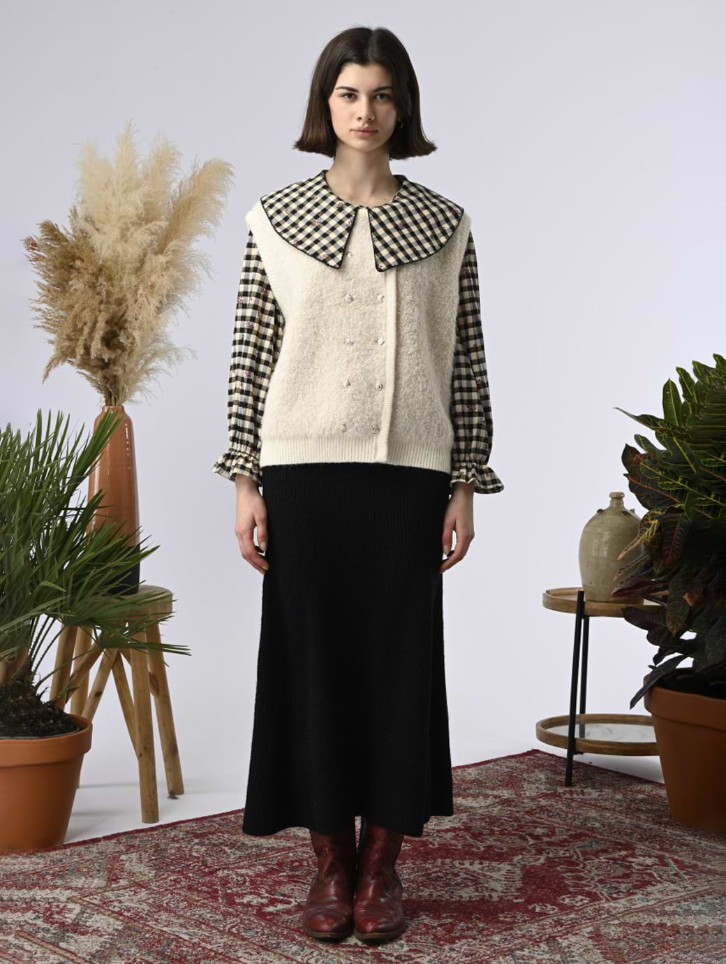 Orfeo Paris Women's Cabaret Vest Snow