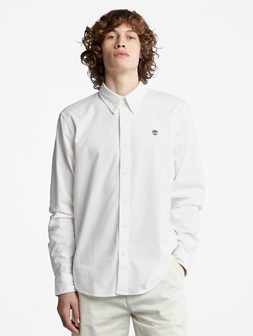Timberland Men s Pleasant River Oxford Slim Shirt White