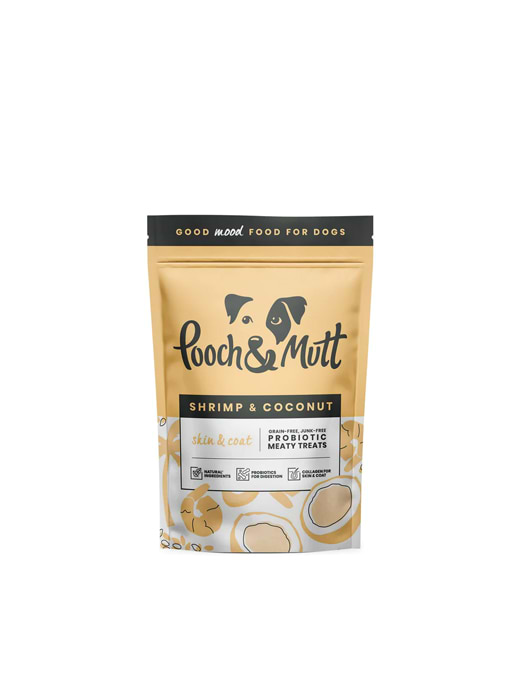 Pooch & Mutt Skin & Coat Shrimp & Coconut Probiotic Meaty Treats