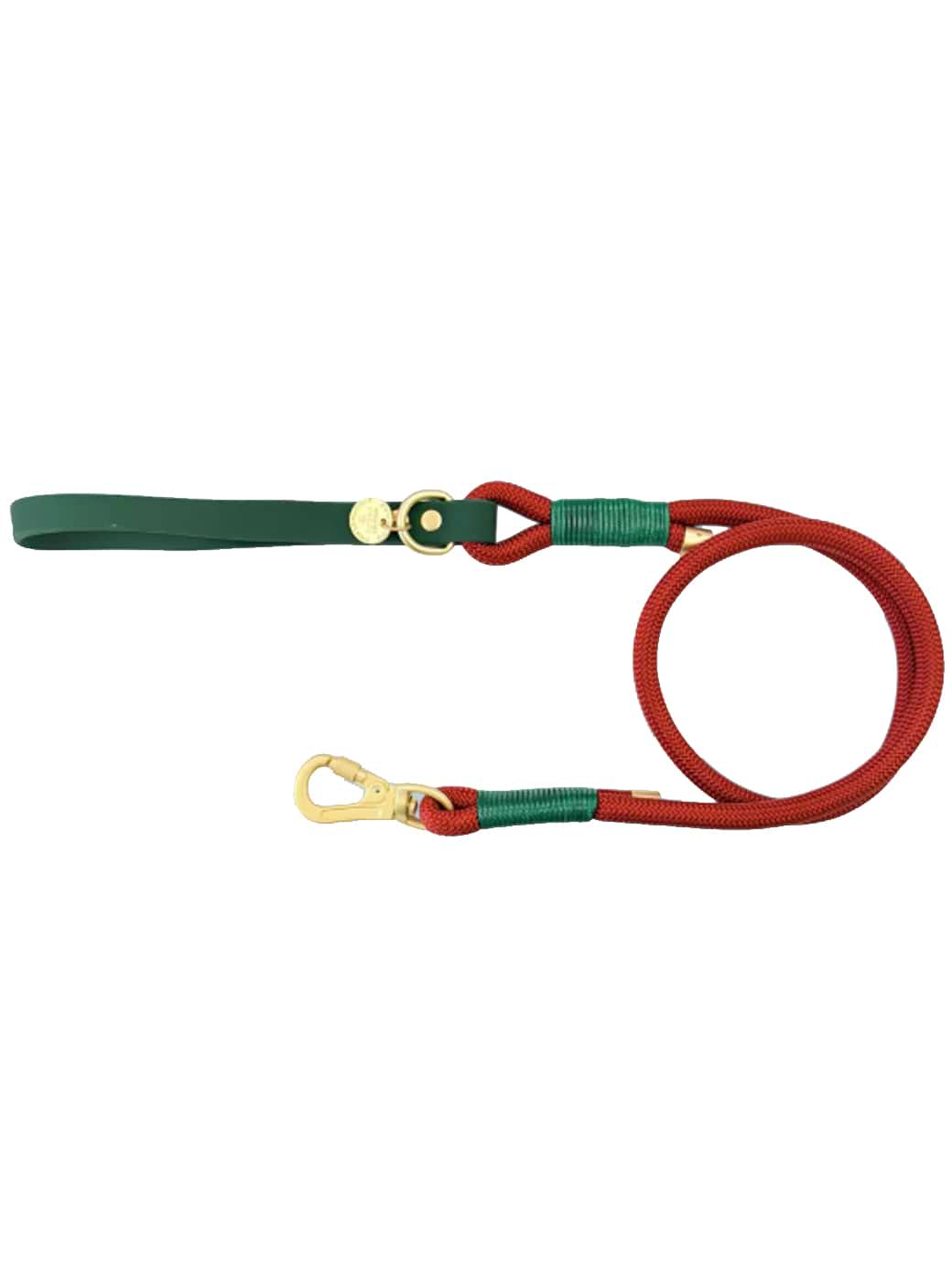 Pawsome Paws Boutique 4ft Rope Lead - Red + Green