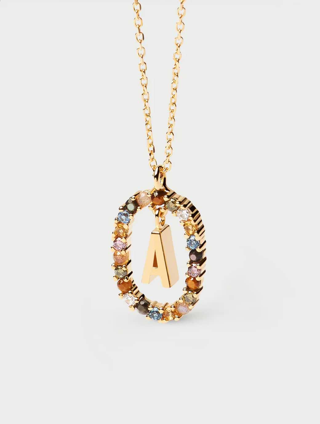 PDPAOLA Letter A Necklace Gold One Size