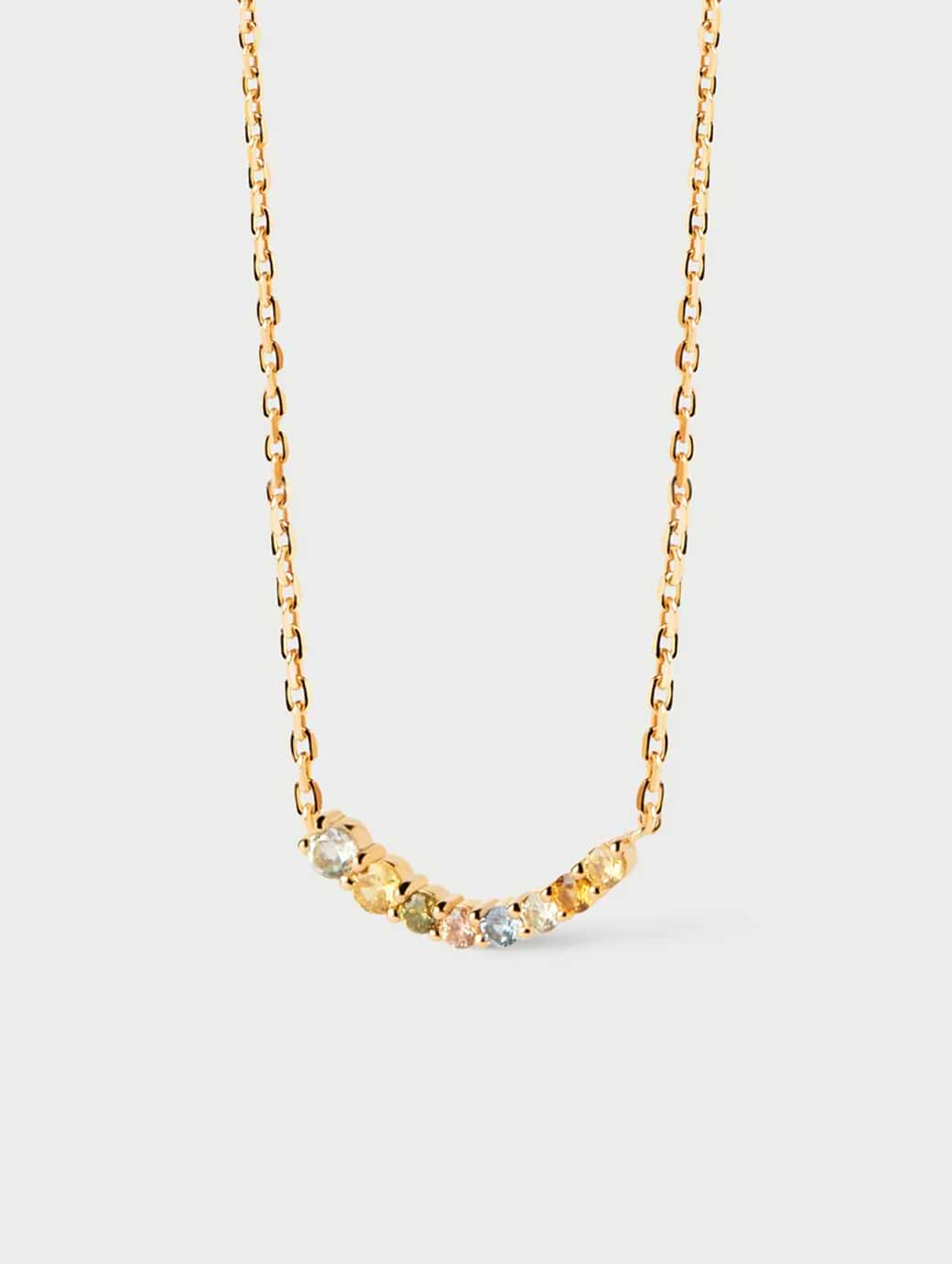 PDPAOLA Rainbow Necklace Gold