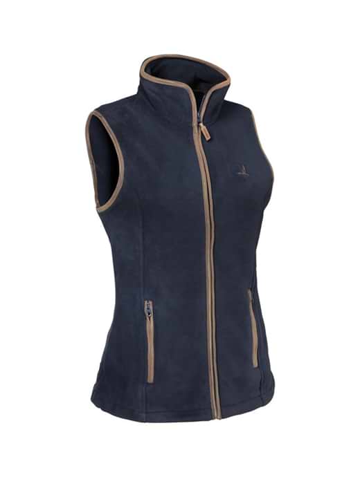 Percussion Women's Scotland Fleece Vest Navy