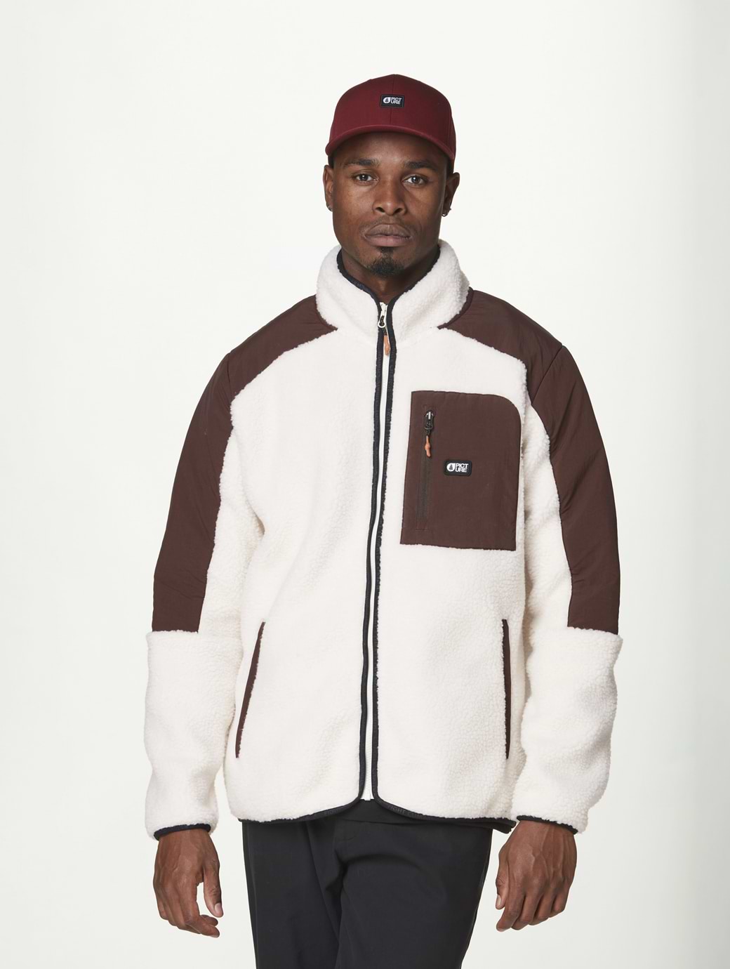 Picture Men's Quilchena Zip Fleece Tofu Chicory Coffee