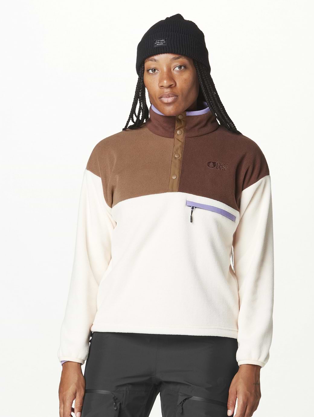 Picture Women's Arcca 1/4 Fleece Vanilla Cocoa Chicory