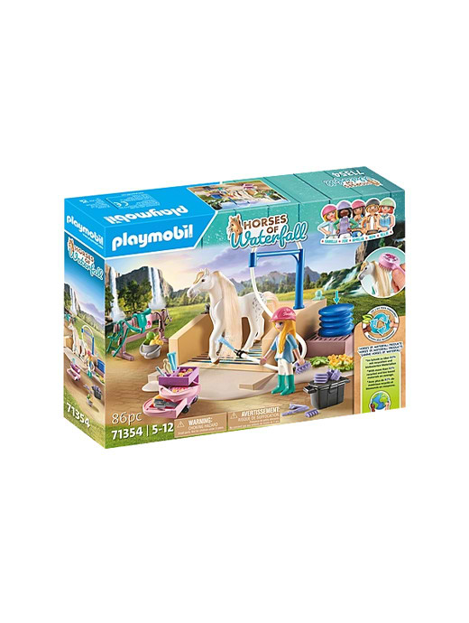 Playmobil horse washing station shop