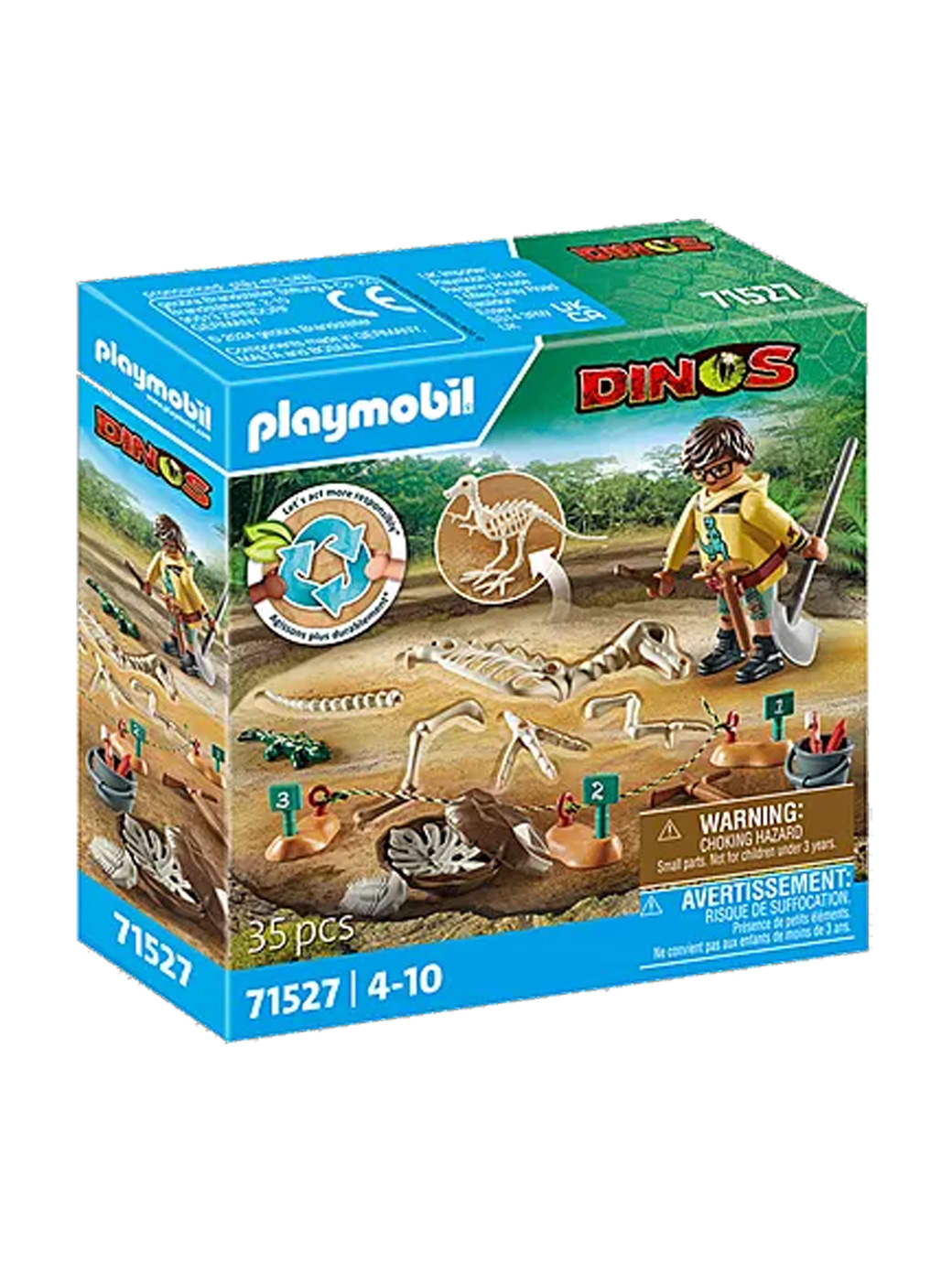 PLAYMOBIL 71527 Dinos: Archaeological Dig with Dino Skeleton