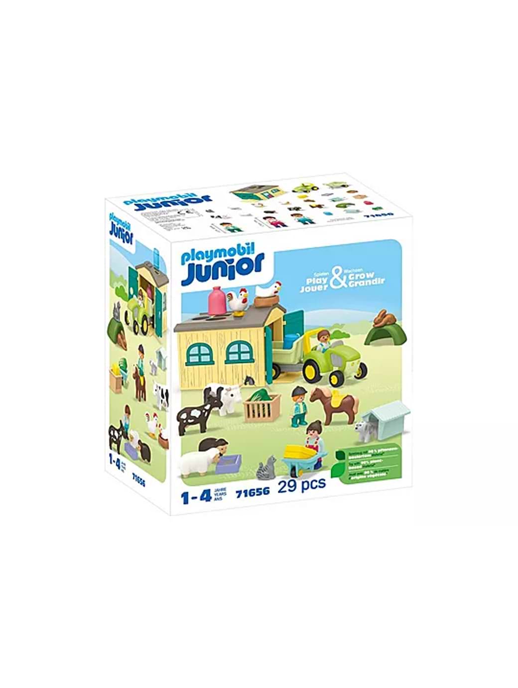 PLAYMOBIL 71656 JUNIOR Farm Adventure with Tractor and Animal Friends