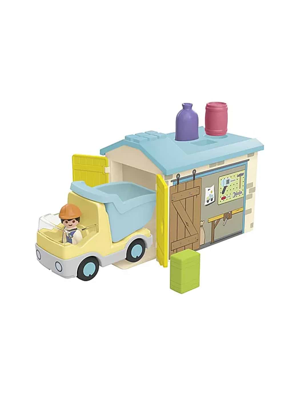 PLAYMOBIL 71686 JUNIOR Truck with Sorting Garage