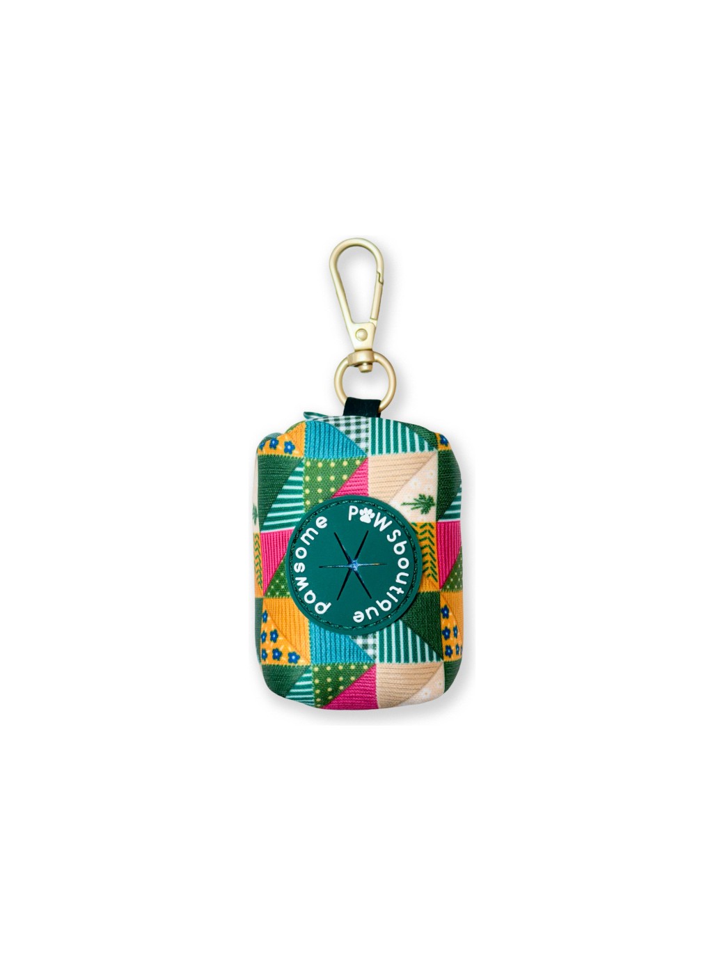 Pawsome Paws Boutique Poo Bag Holder Patchwork