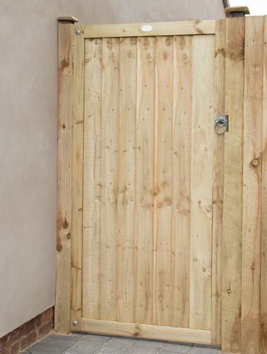 Forest Garden Pressure Treated Featheredge Gate 6ft