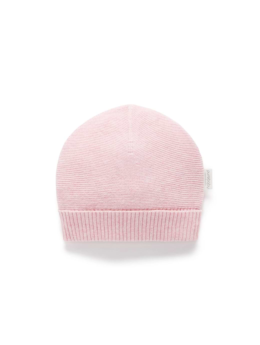 Purebaby Textured Beanie Pink Melange