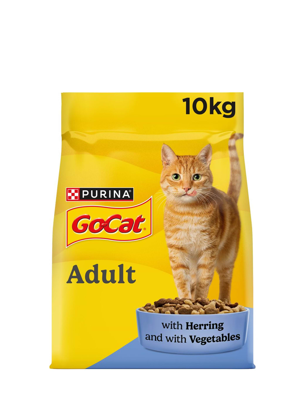 Purina Go-Cat Complete Herring With Vegetables Dry Cat Food 10KG