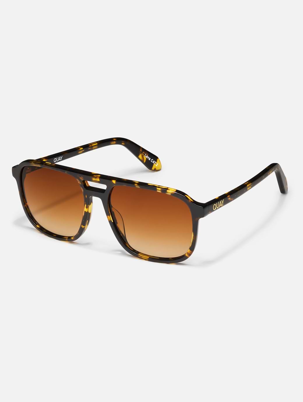 Quay Unisex On The Fly Gradient Sunglasses Yellow