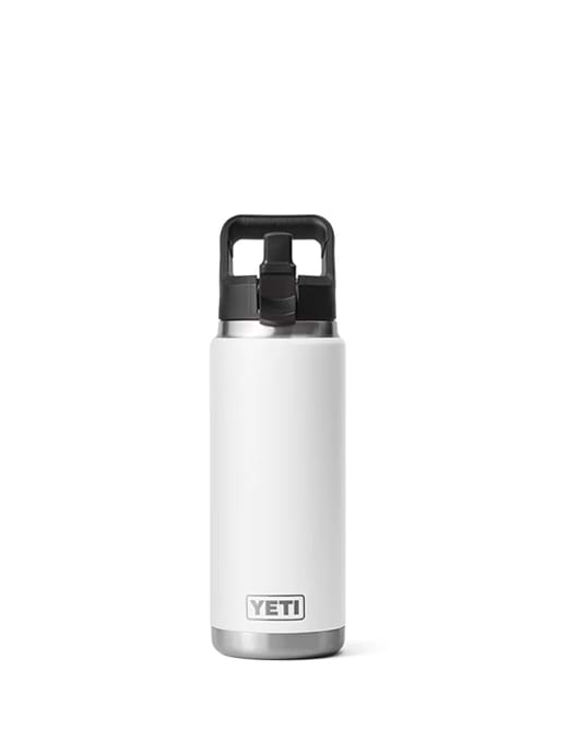 Yeti Rambler 26oz Straw Bottle White