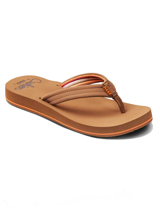 Reef Women s Cushion Breeze Flip Flop Tan Smoothie