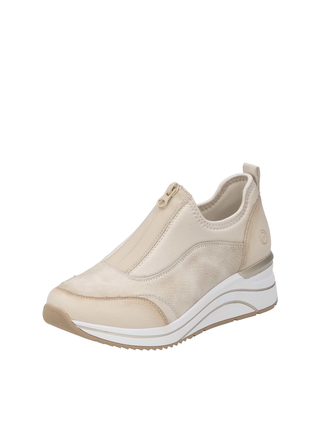 Remonte D0T08-61 Women's Zip Shoes Cream/Shell/Pearl