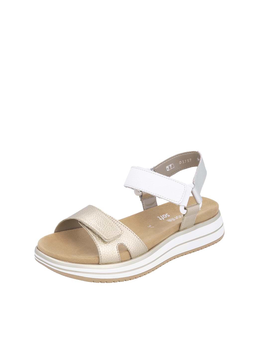 Remonte D1J57-90 Women's Sandals Gold/White/Silver