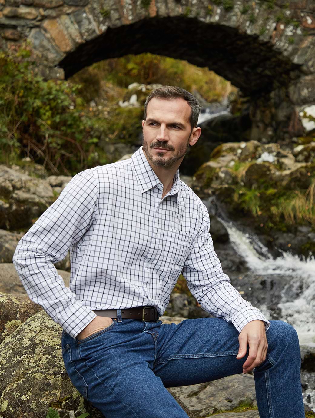 Ridgeline Men's Sedgebrook Shirt Navy/Storm