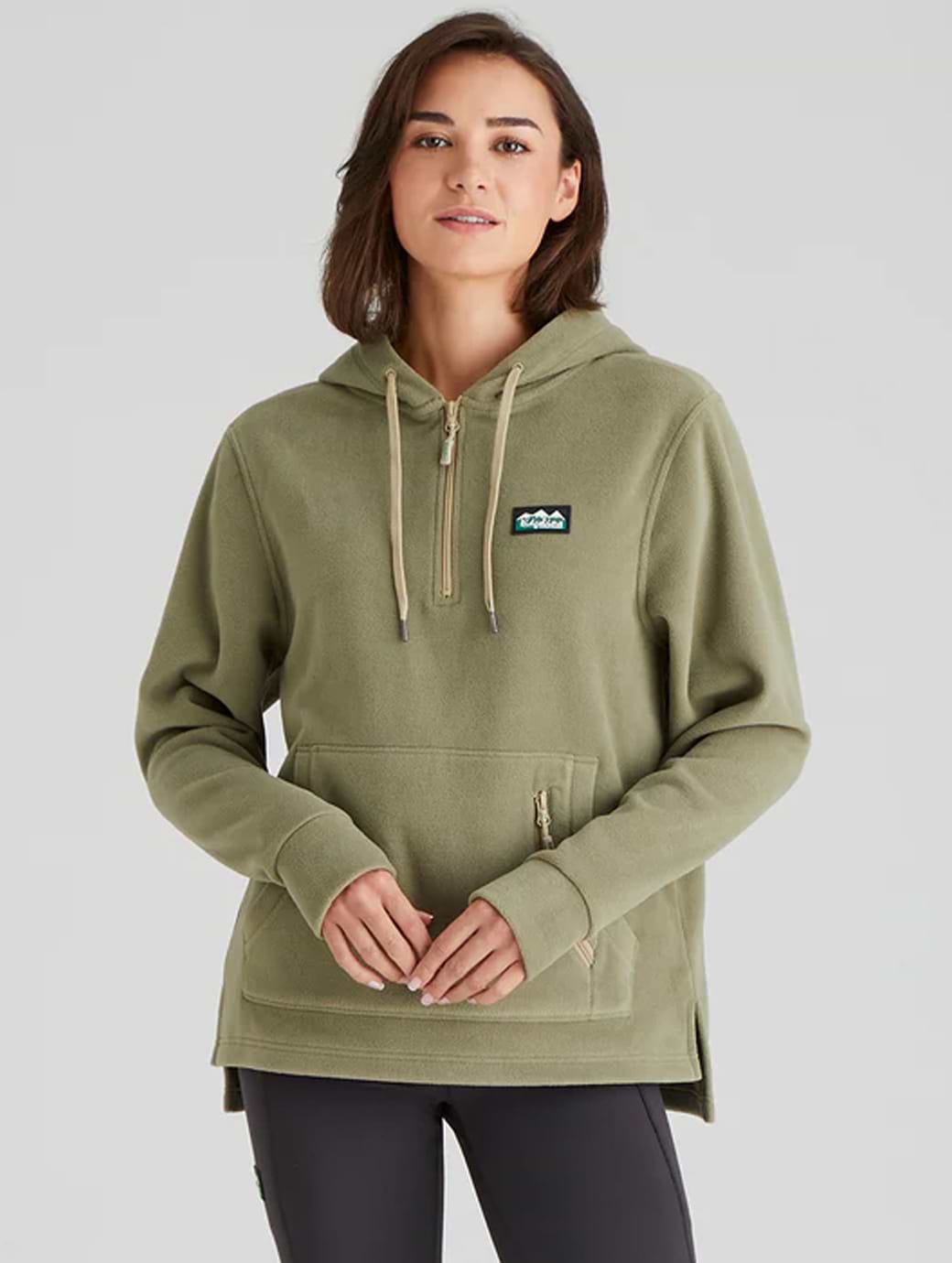 Ridgeline Women's Ballistic Fleece Hoodie Khaki Green