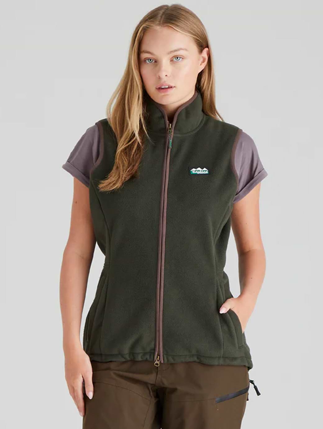 Ridgeline Women's Kodiak Fleece Gilet Deep Forest