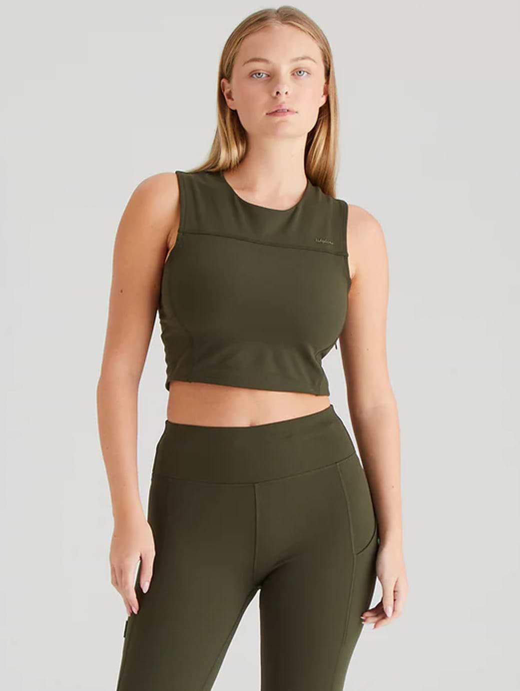 Ridgeline Women's Infinity Crop Top Forest