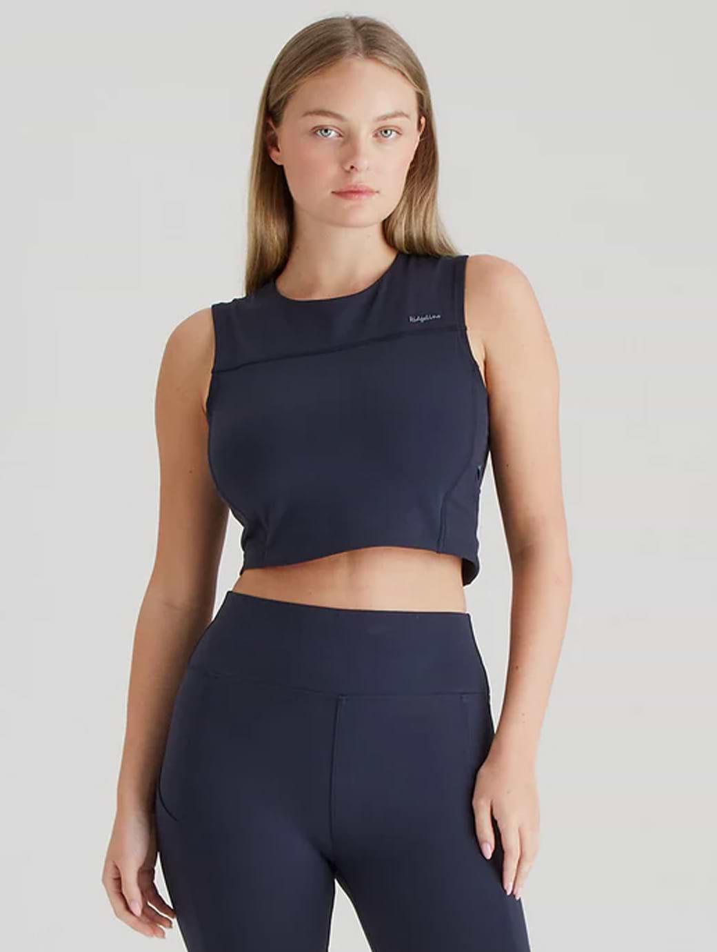 Ridgeline Women's Infinity Crop Top Navy