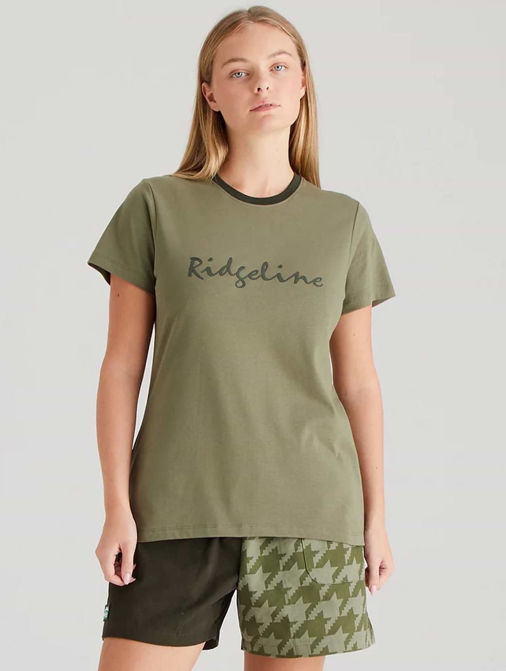 Ridgeline Women's Signature T-Shirt Khaki Green