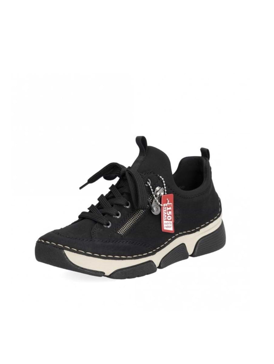 Rieker 45973-00 Women's Elasticated Shoe Black