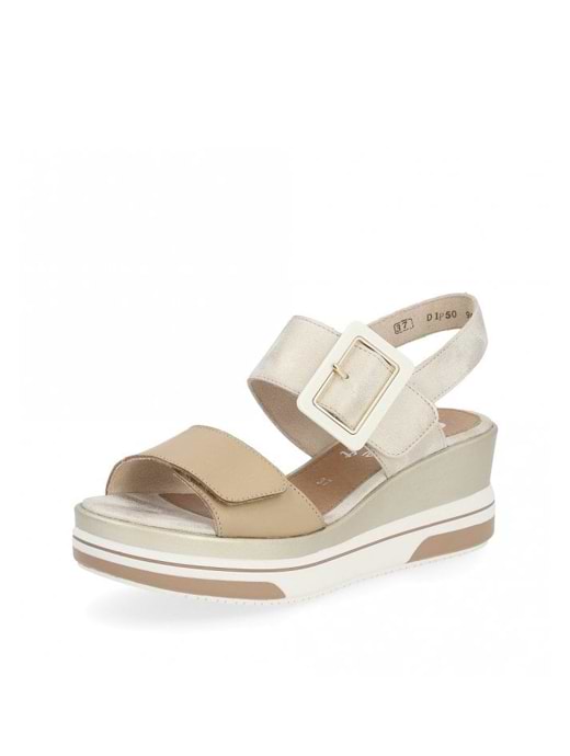 Remonte Women's Wedge Sandal Metallic