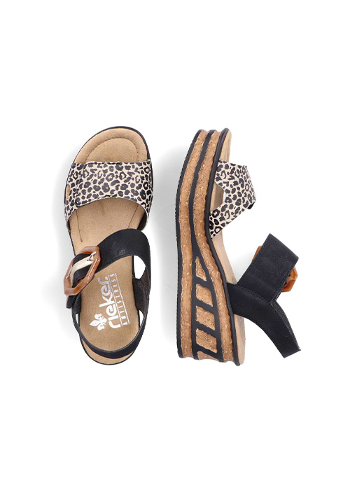 Rieker sandal leopard store