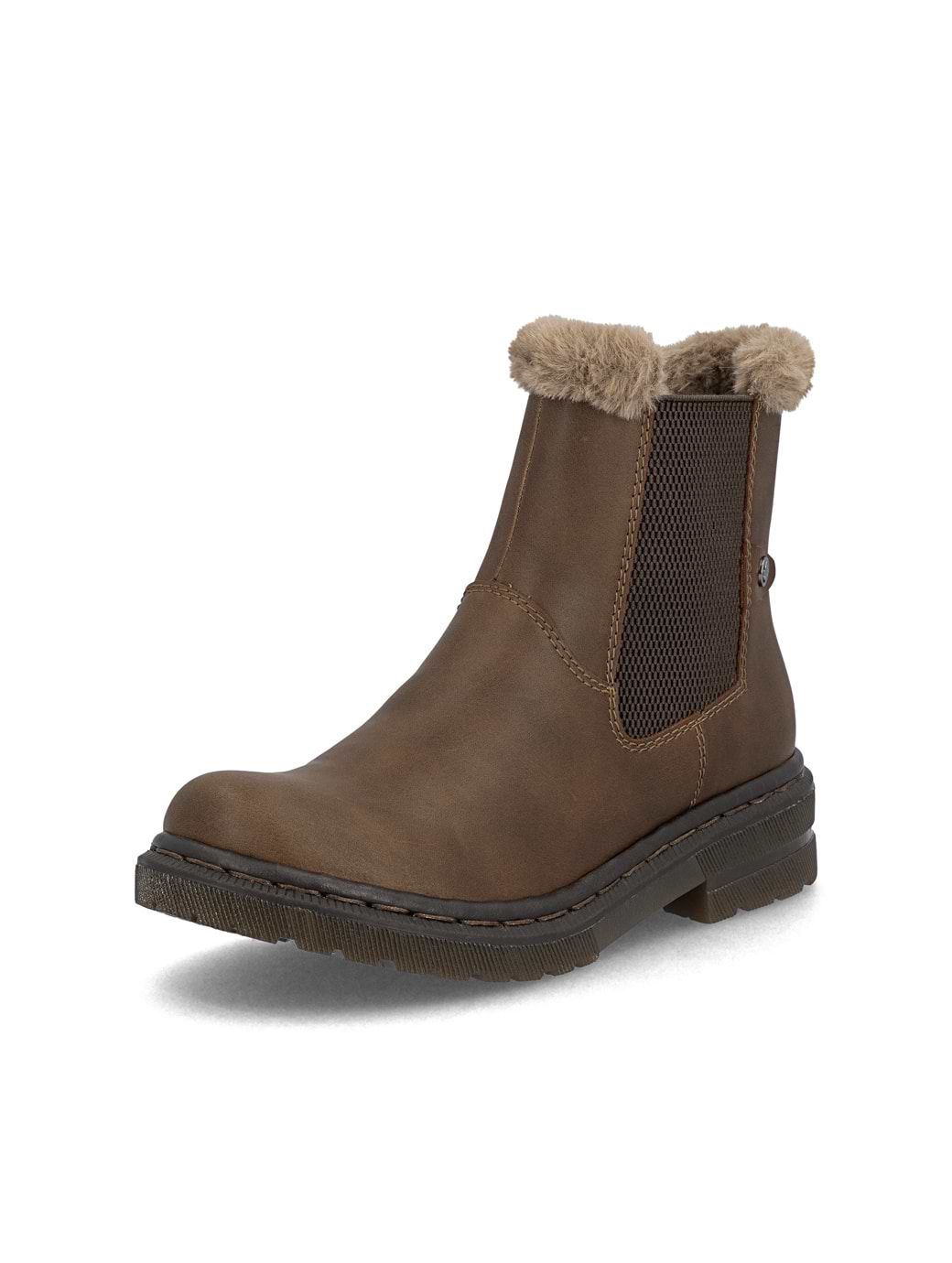 Rieker Women's 78250-22 Ankle Zip Boot Brown