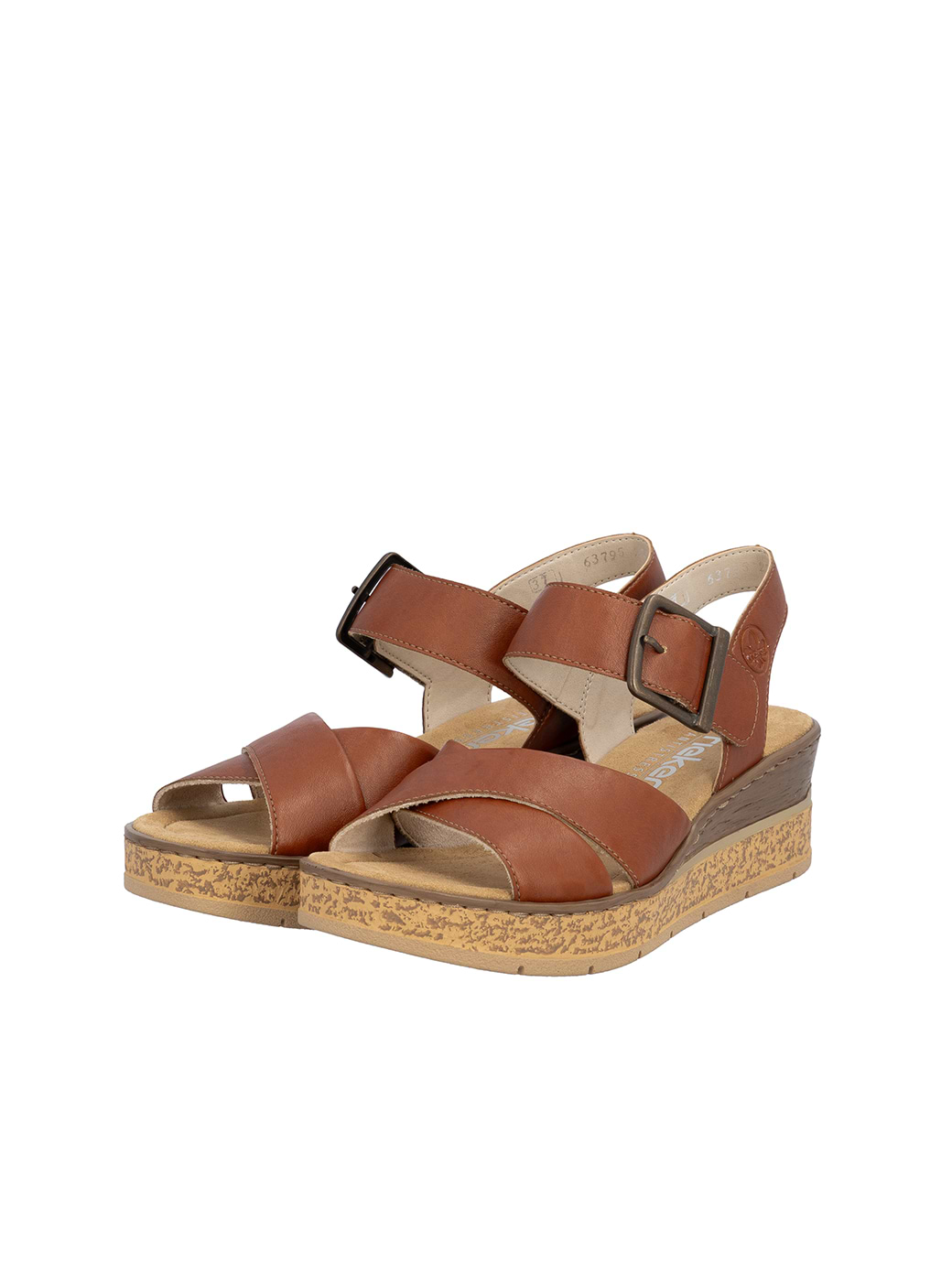Rieker Women's 63795-22 Sandals Brandy