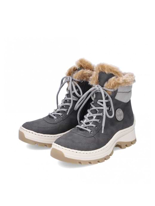 Rieker fur lined ankle boots top